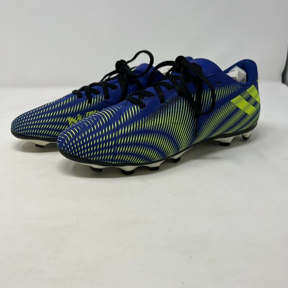 Adidas Nemeziz .4 FxG Youth Size 6 Blue Yellow Soccer Futbol Cleats Athletic - Picture 2 of 5